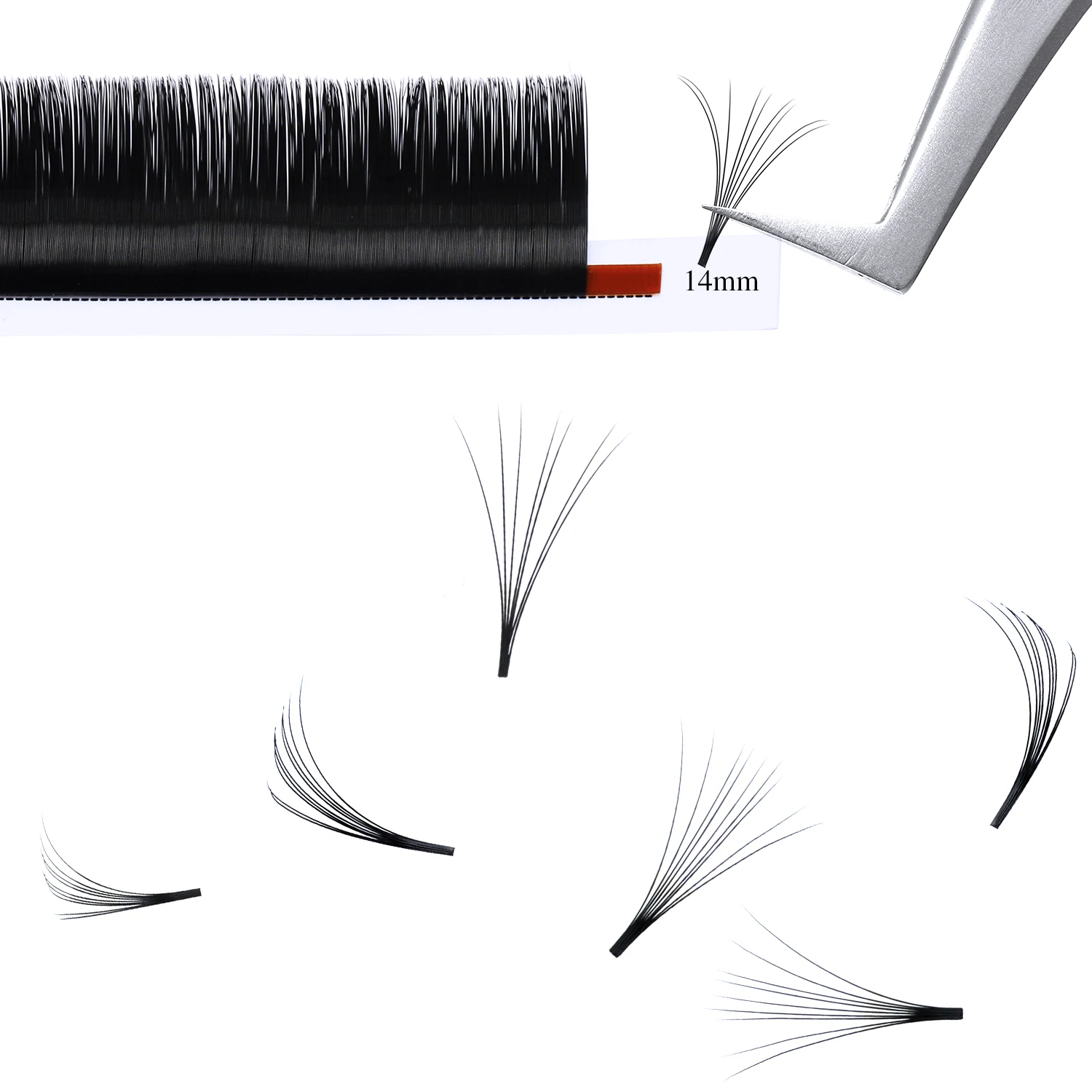 Easy Fan Lash Extensions Bloom Eyelash Extension Austomatic Flowering Fast Fan Self-Making Fans Volume Lashes Fake Eyelashes