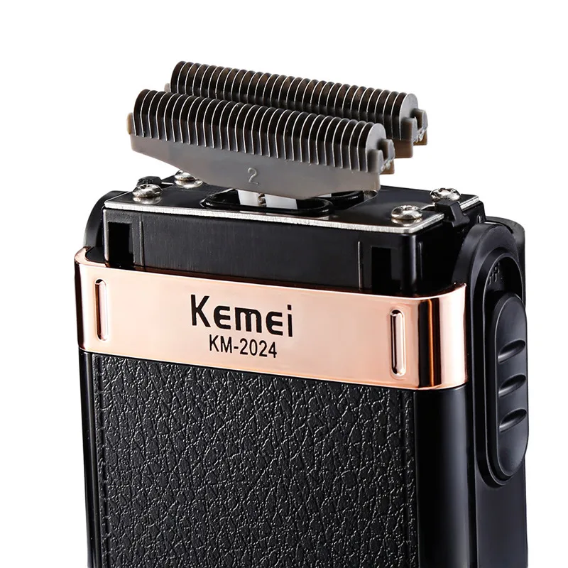 Kemei Electric Shaver for Men Electric Razor Twin Blade  Reciprocating USB Rechargeable Shaving Machine Washable Beard Trimmer