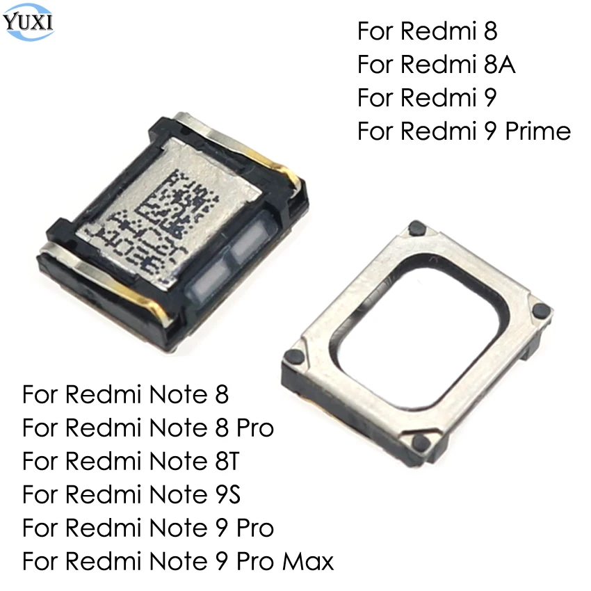 YuXi 1 Buah untuk Xiaomi Redmi Note 9S 9 Pro Max 8 8T 9 Prime 8 8A Top Ear Speaker Earphone Earpiece Penerima