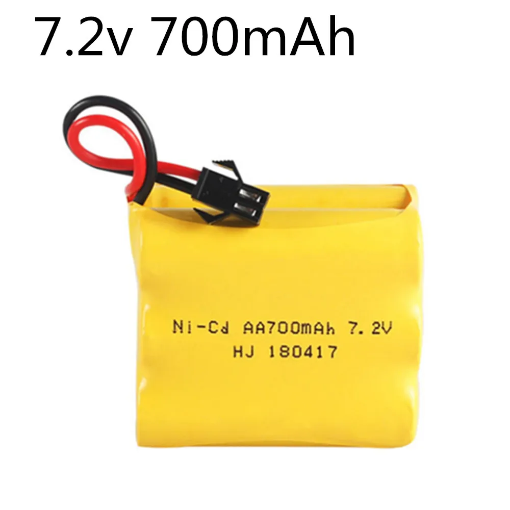 1pcs 7.2 V 700mAh 7.2 V แบตเตอรี่ AA ขนาด 6 * AA NICD แบตเตอรี่สำหรับ RC เรือหุ่นยนต์ถังรถของเล่นรีโมทคอนโทรล