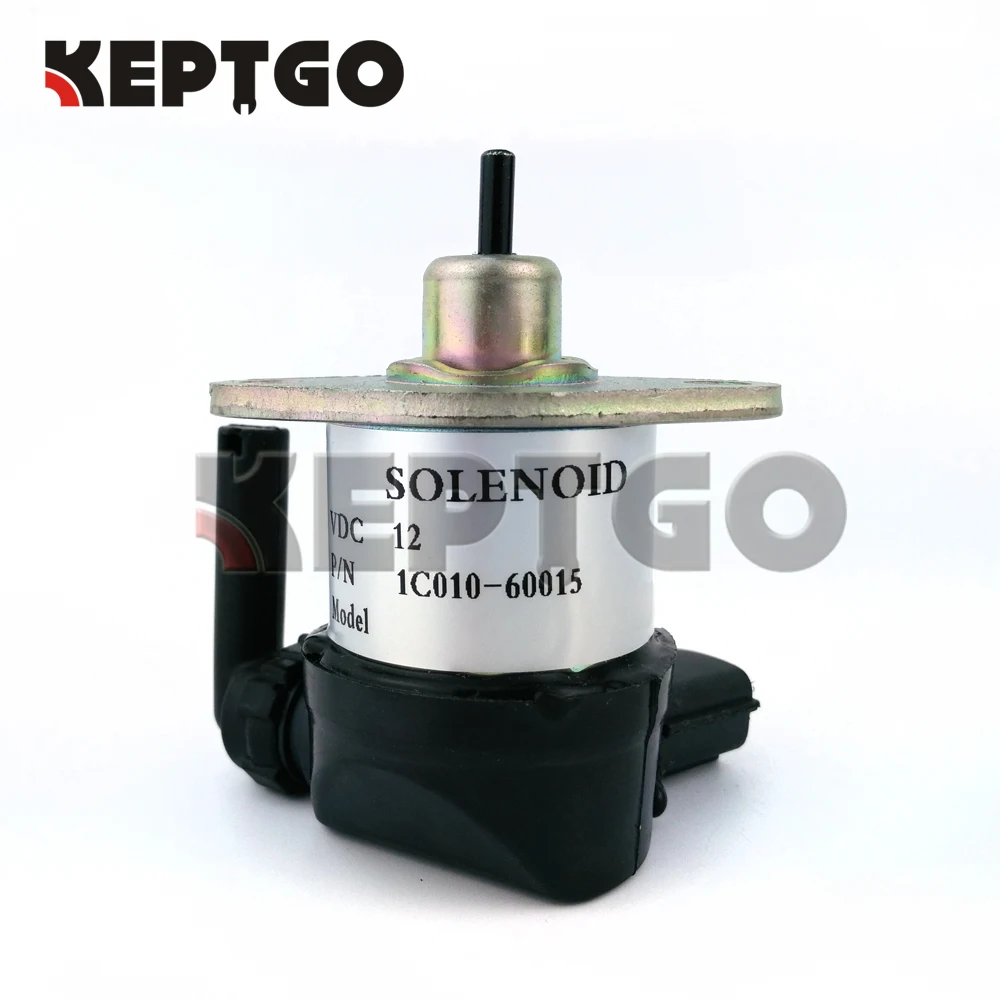 

12V 1C010-60015 Fuel Shut Off Stop Solenoid For Kubota Engine V3300/V3600+/V2203/V1505 1C010-60015 1C010-60017 1C010-60014