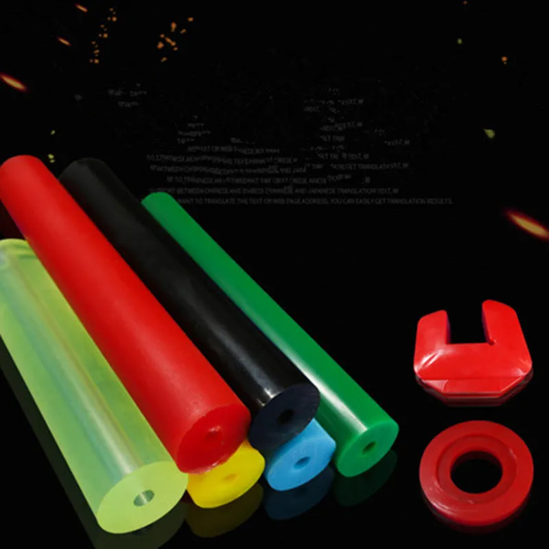 500mm Length Hollow PU Rod RUBBER SPRING Bar Polyurethane Elastic Round Stick