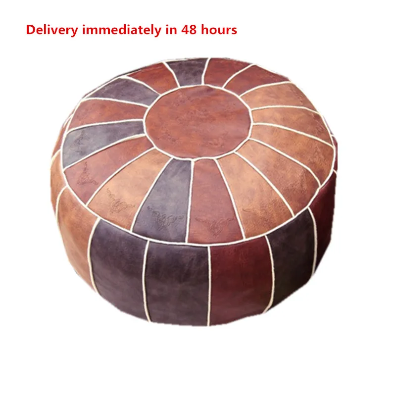 Pouf marocchino fatto a mano soggiorno Decor-poggiapiedi ailock e Pouf Pouf rotondo e grande-regali di nozze per la casa farciti