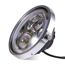 5.75 In 7 Inch Aluminum Round Headlight Housing Headlamp Trim Ring Mount Bracket For Harley Honda Yamaha Motorcycles Accessories