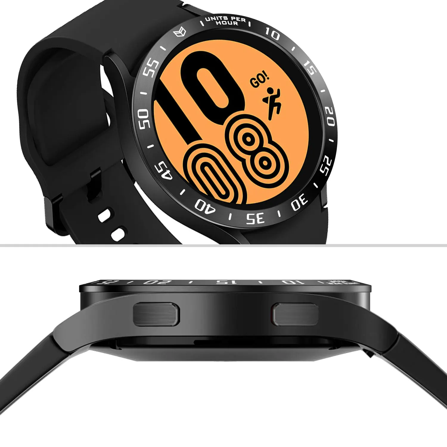 Bezel Ring Styling Frame Case for Samsung Galaxy Watch 4 40mm 44mm Stainless Steel Anti-scratch Cover Protection Ring