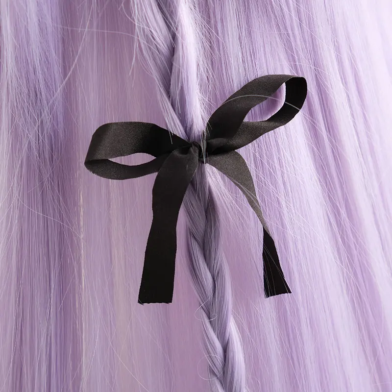 Games Danganronpa Kirigiri Kyouko princess Purple wig Cosplay Costume Dangan Ronpa Girls Long Straight Synthetic Hair For Women