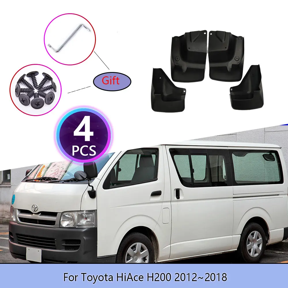 

4 шт., брызговики для Toyota HiAce H200 2012 ~ 2018