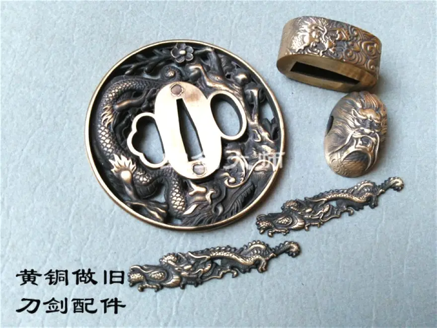 

Forged set accessory cherry blossom case Tsuba fitting For katana Sword Broadsword falchion Tsuba Pure Copper