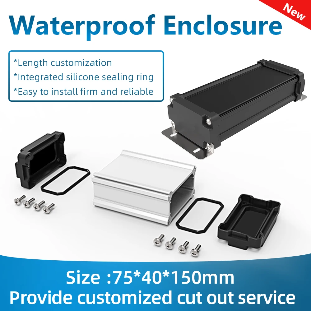 IP68 Metall Gehäuse mit Integrierte silikon dicht ring Gehäuse M02