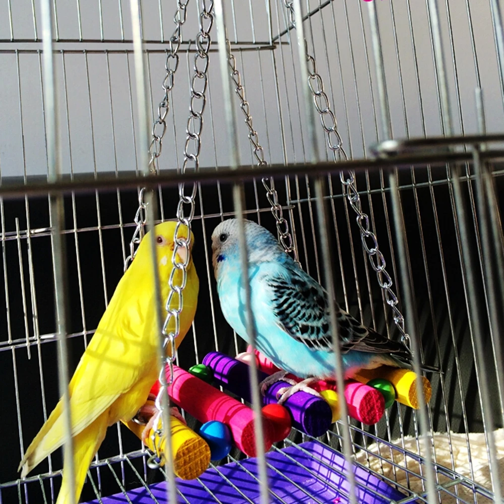 1pcs Birds Toy Pet Bird Parrot Cockatiel Cage Bird Toys HangingToy Brinquedo Hammock Swing Toy