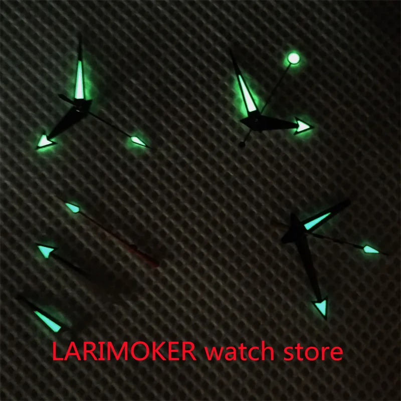 Watch hands green luminous suitable for NH35 NH36 movement