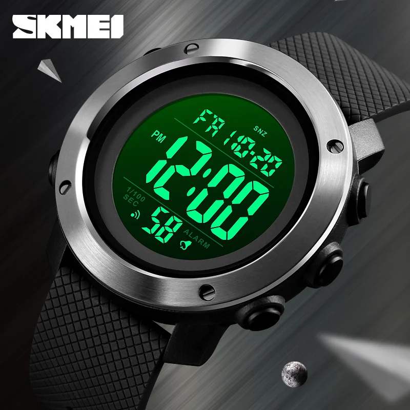 Skmei Japan Digital werk Herren uhren Uhr elektronische militärische leuchtende 5bar wasserdichte männliche Sport uhren