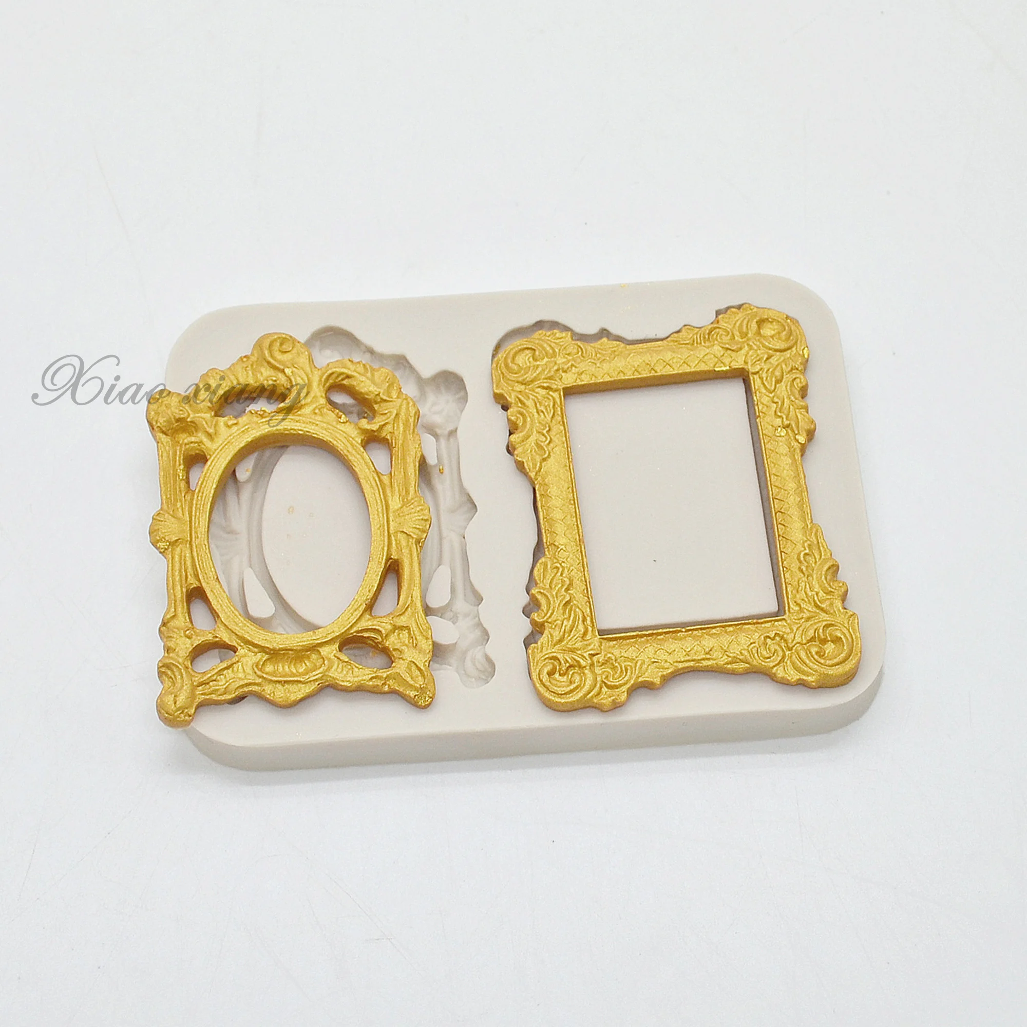 Photo Frame Silicone Fondant Mold For Baking Cake Decorating Tools Frame Chocolate Soap Mold Cake Kitchen Accessories