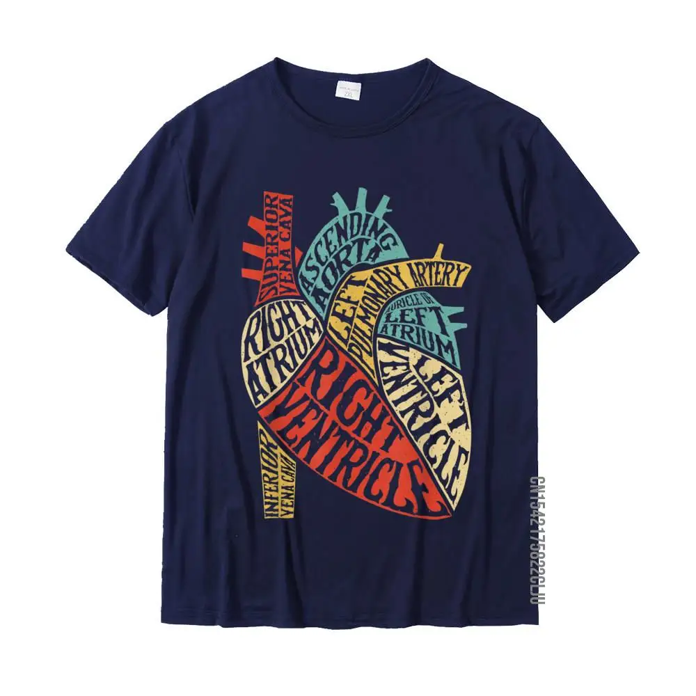 Heart Typography Anatomy Science Biology Biologist Men Women T-Shirt Men Coupons 3D Printed Tops & Tees Cotton T Shirts Summer