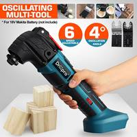 Drillpro Multifunction Oscillating Multi Tools Electric Trimmer Saws Rechargeable Woodworking Tools For Makita 18V Battery