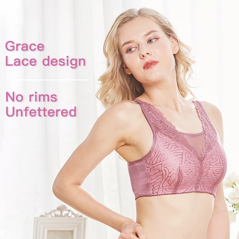 6026 Soft and Comfortable Bra for Mastectomy 75-100BC CUP with Pockets for Silicone Breasts for Breast Cancer Women