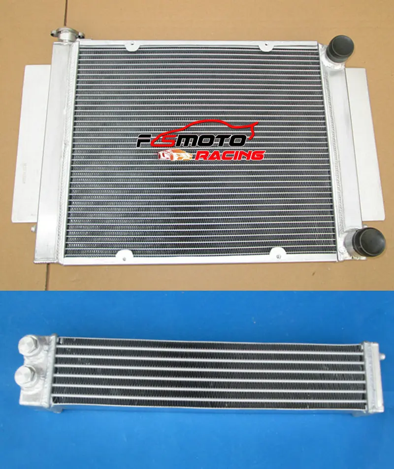 For Mazda RX2 RX3 RX4 RX5 RX7 Aluminum Radiator Racing without Heater pipe + Aluminum Oil Cooler