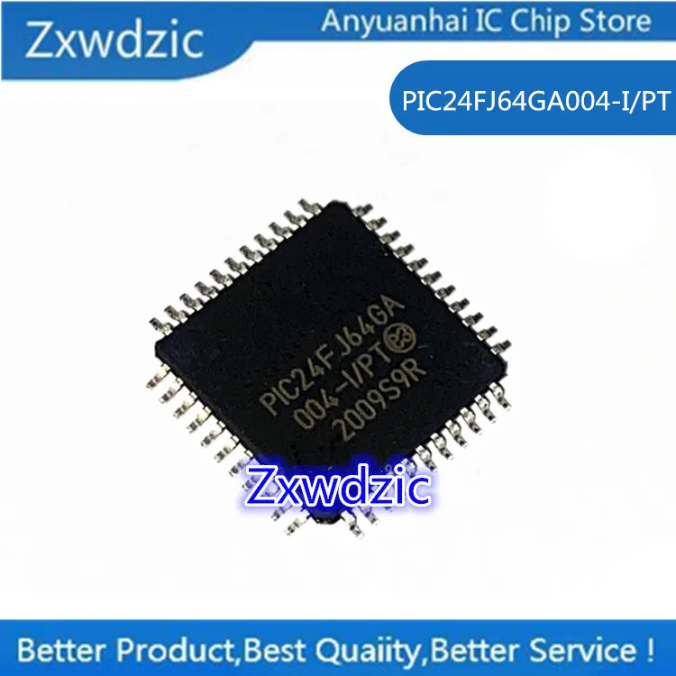 

10pcs 100%New Original PIC24FJ64GA004-I/PT PIC24FJ64GA004 QFP-44 MCU Controller