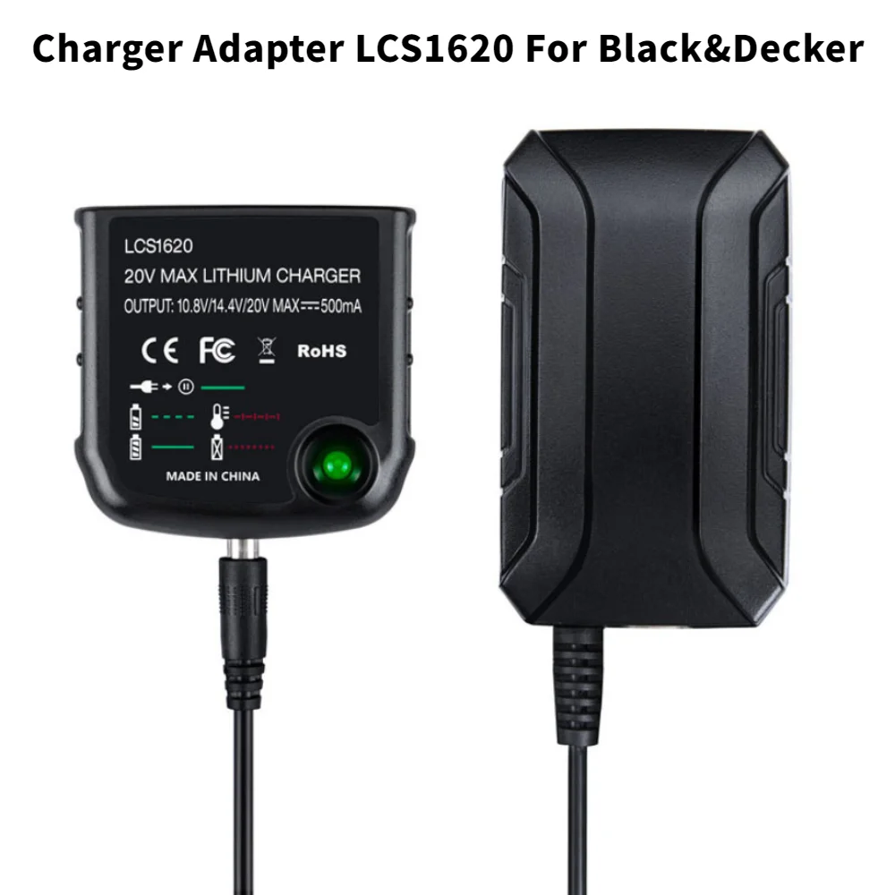 HOT Li-ion Battery Charger Adapter LCS1620 For Black&Decker 10.8V 14.4V 18V 20V Serise LBXR20 Electric Drill Screwdriver Tool