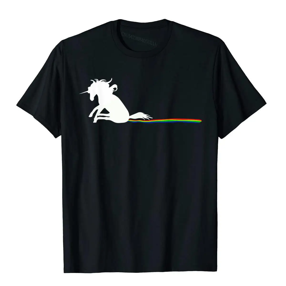 Unicorn Dragging Rainbows- Funny Adult T-Shirts Gifts Customized Top T-Shirts For Men Cotton Tops T Shirt Summer Special