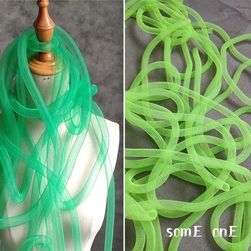 

Elastic Tube Accessories Green Free Twist Shap DIY Wedding Decor Jewelry Modelling Designer Handmade Designer Fabric