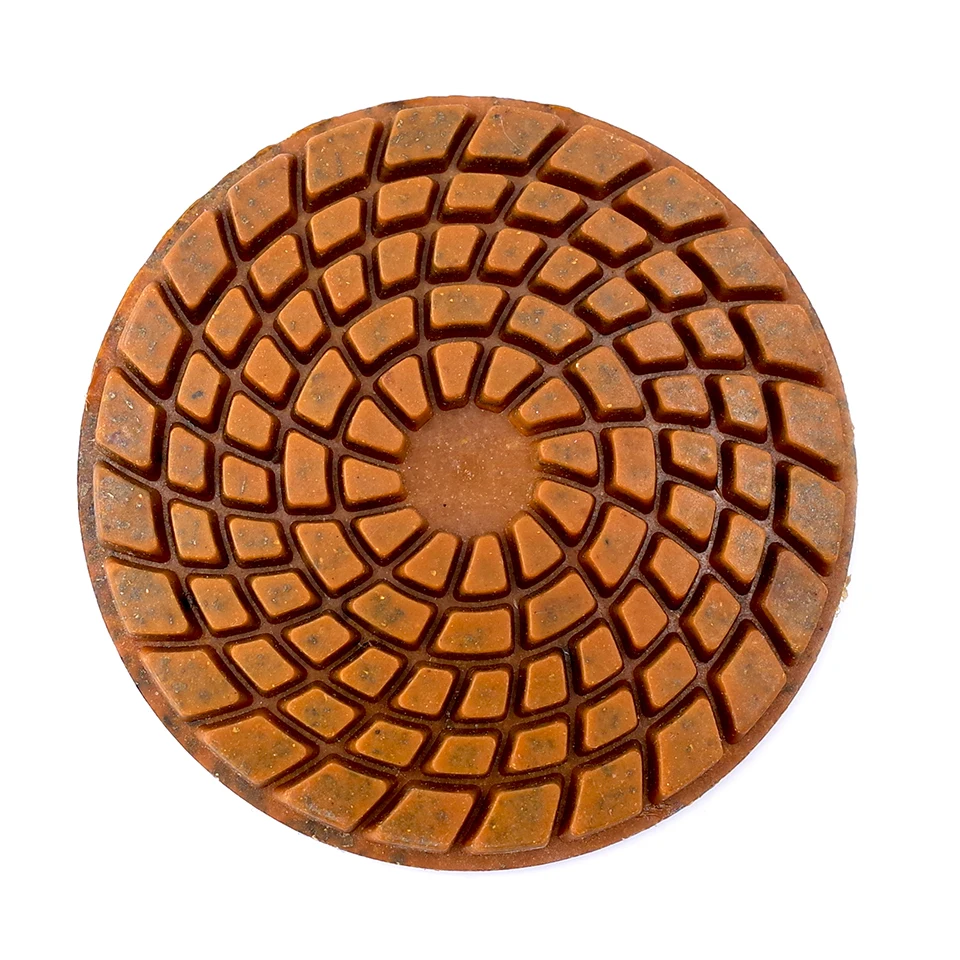 Imagem -02 - Cobre Bond Diamante Polimento Pads Molhado Abrasivo Restauração Moagem Pad Granito Mármore Concreto Piso Corte Pad Pcs