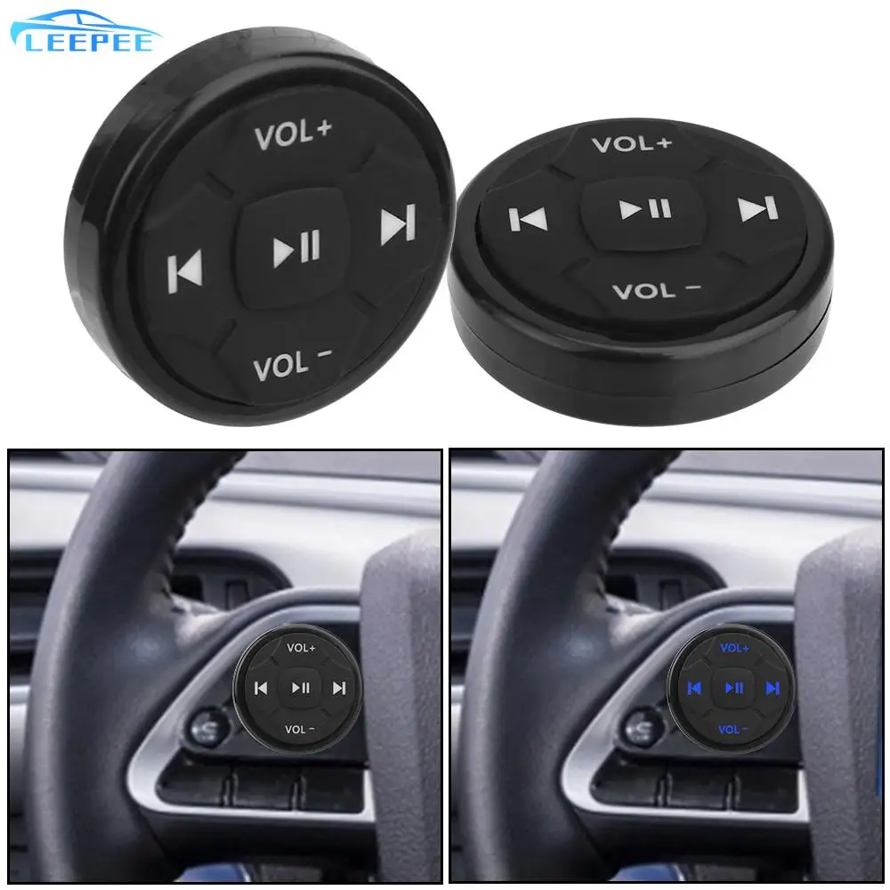 

Car Steering Wheel Wireless Bluetooth Remote Control Button Universal for Android IOS Car Kit Styling Media Volume Button 5 Keys