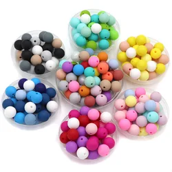 Joepada 20Pc/lot 9mm Round Silicone Beads Pearl For Baby Teether BPA Free Eco-frieoyndly Baby Teether Toy Accessories Toy