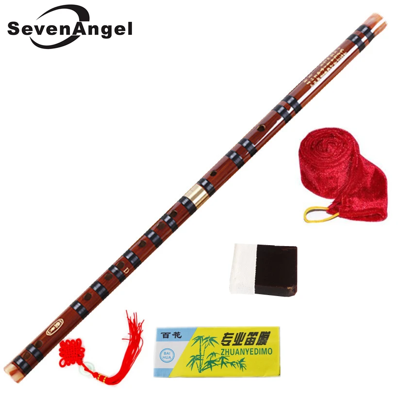 High Quality Chinese Bamboo dizi Flute Traditional Musical Instruments for beginner/professional C D E F G Key Transverse Flauta