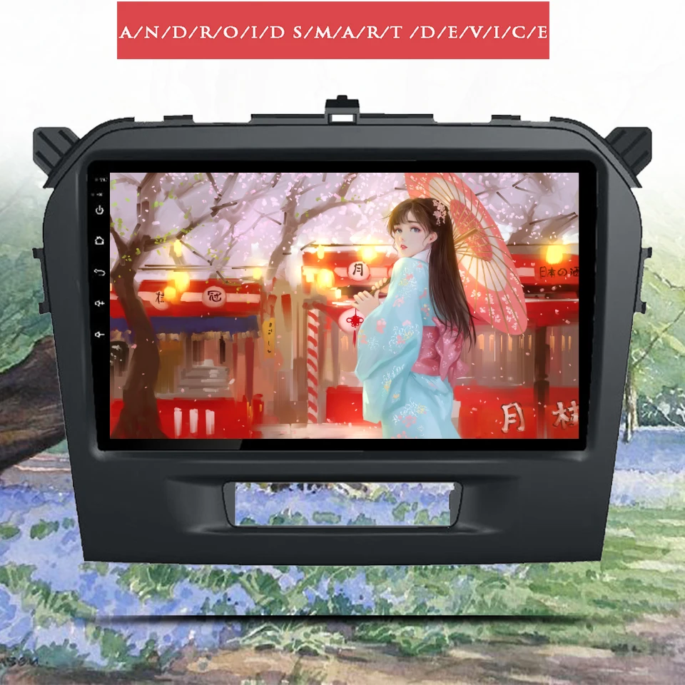 

9'' IPS Screen Android 13 8G+256G Car Radio Video Audio A/V Player Tape recorder PC GPS Navi Tablet Head Unit For SUZUKI Vitara