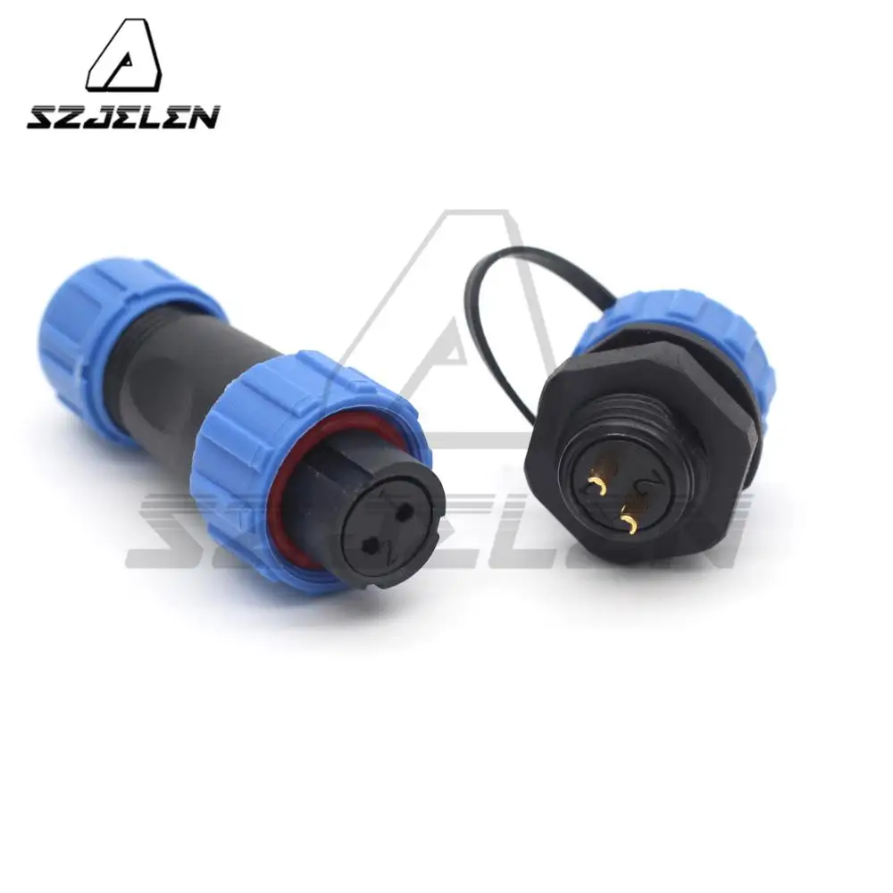 SP13 2 Pin Waterproof Connector, LED Power Wire Connectors Automotive Connectors, Female Plug & Male Socket