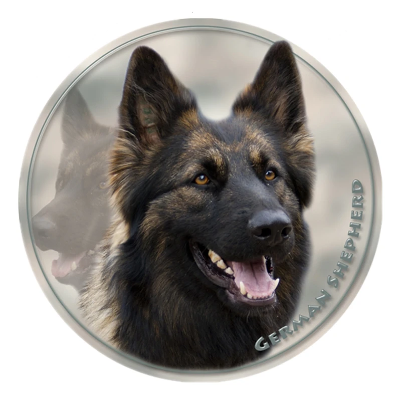 

S40333# Various Sizes PVC Decal German Shepherd (Long Haired) Car Sticker Waterproof For Bumper Rear Window Laptop