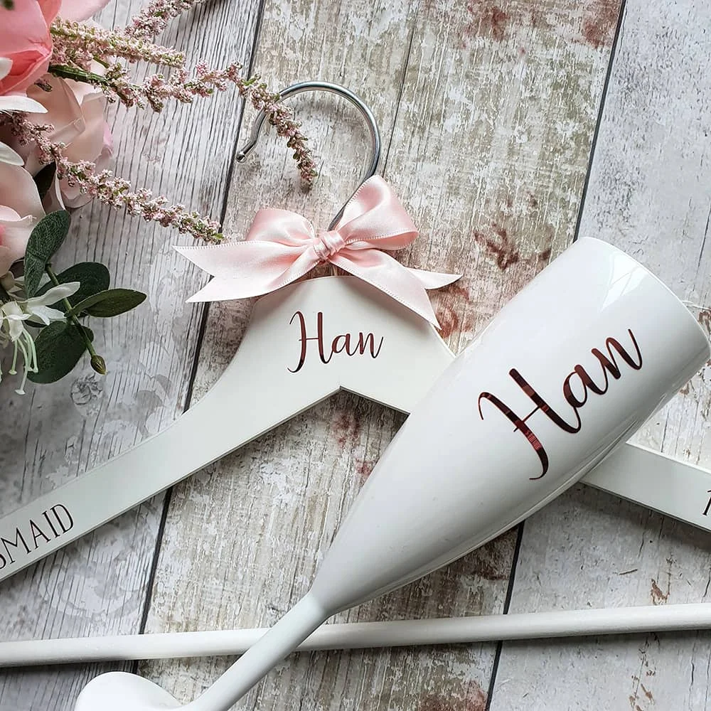 Personalised White Champagne Flute Bridal Party Gift Wedding Bridesmaid Flute Hen Party Acrylic Goblet Wine Cup Wedding Deco