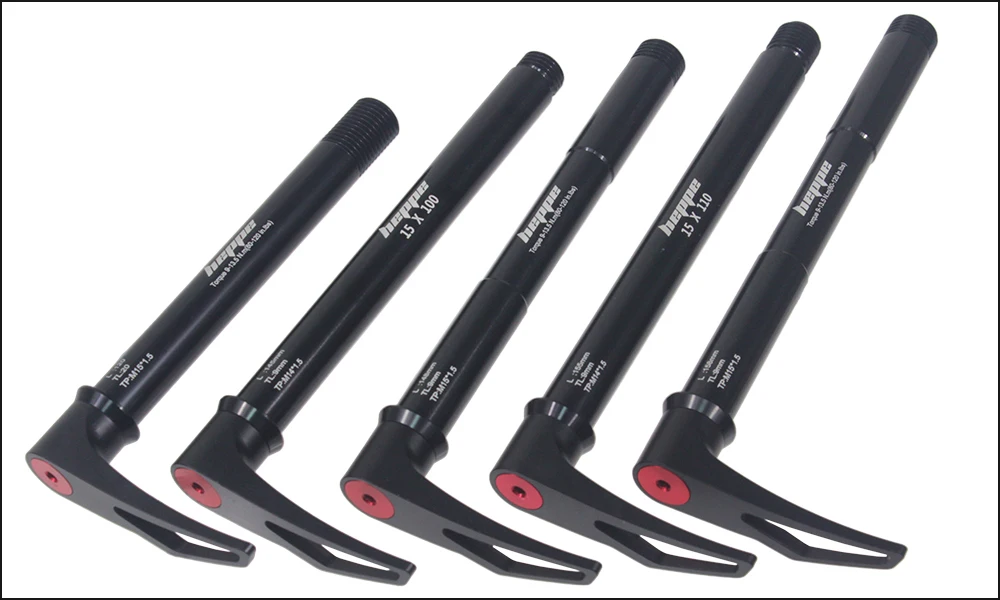 HEPPE Fahrrad Steckachse Vorderradgabel Welle Spieß 15x100 15x110 MTB Rennrad Schnellspanner M15xP1,5 Gewindesteigung Fahrradteile – Detail 9