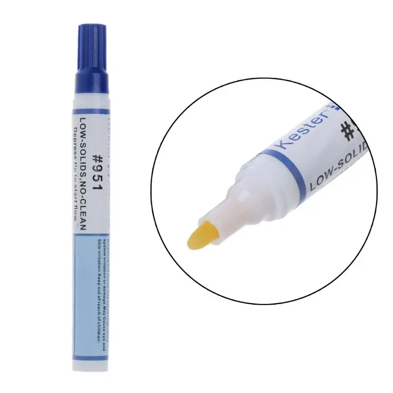 951 Portable Soldering Rosin Flux Pen for Automotive Computer Telecom for Rework Touch-up of Through Hole Solder Joints