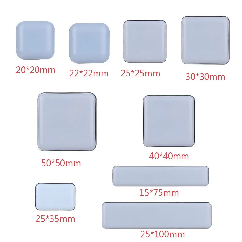 4pcs Slider Pad Furniture Table Bases Protector Coaster Carpet Ground Self-adhesive Magic Tape Moving Anti-abrasion Floor Mat