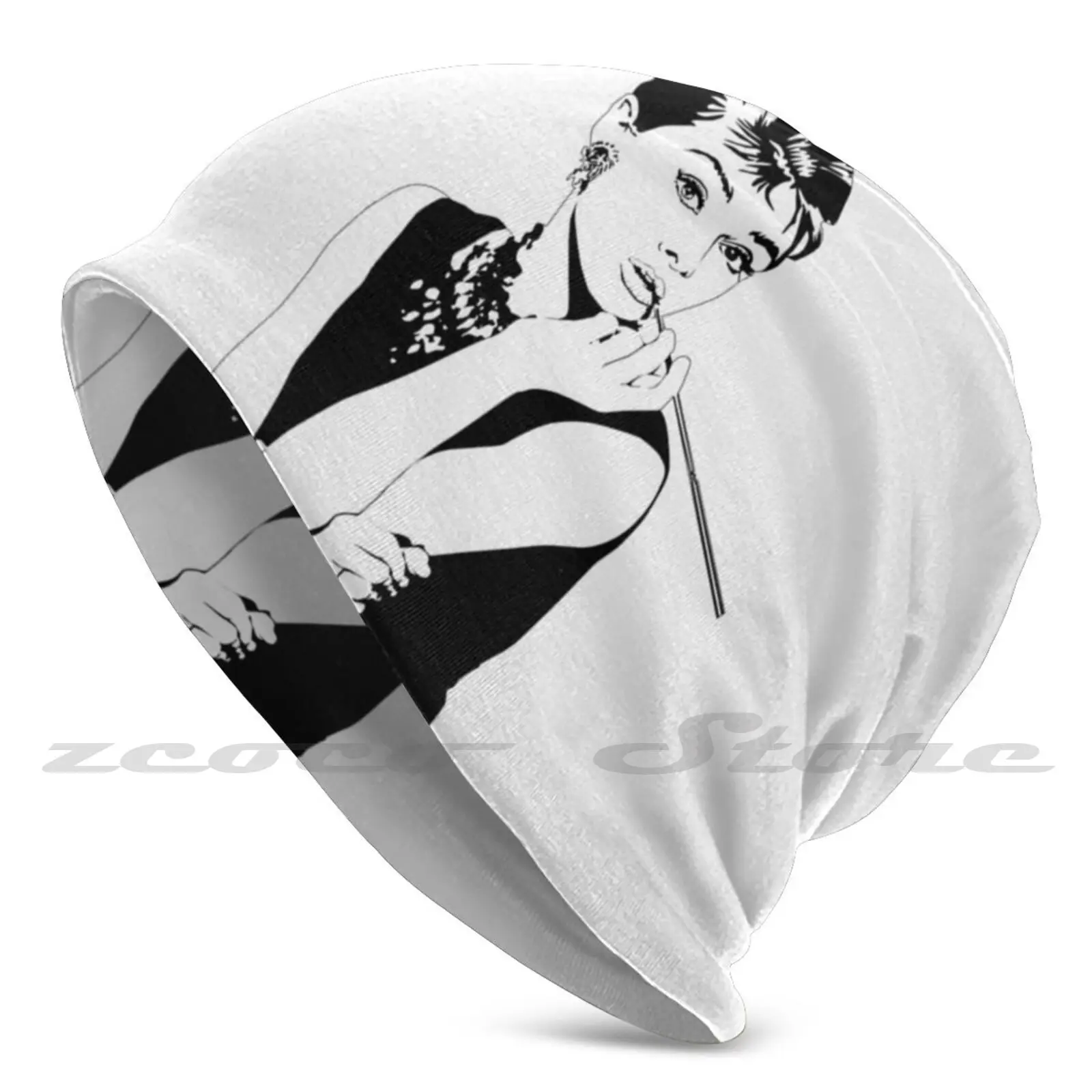 Audrey Hepburn Diy Pullover Cap Knit Hat Plus Size Keep Warm Elastic Soft Girls Girly Audrey Hepburn Audrey Hepburn Vintage