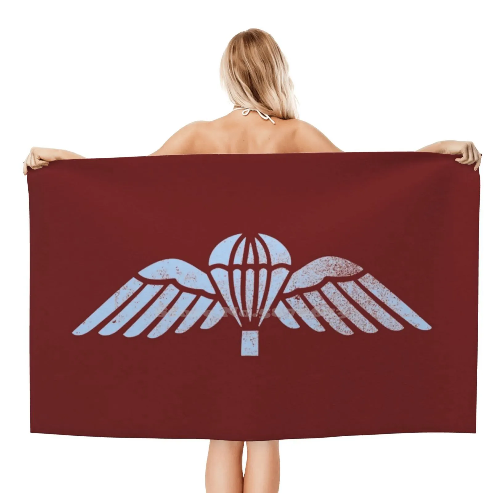 British Paratrooper Distressed Soft Comfortable Bath Shower Towel The Paras Parachute Regiment Paras Airborne Machine Airborne