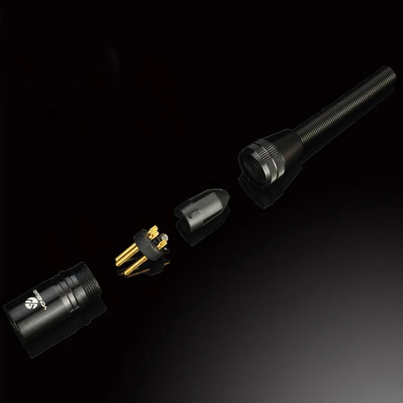 مطلي بالذهب 3 دبوس XLR Headon Cannon ذكر وأنثى ميكروفون ميكروفون خلاط وصلات صوت 3 أقدام