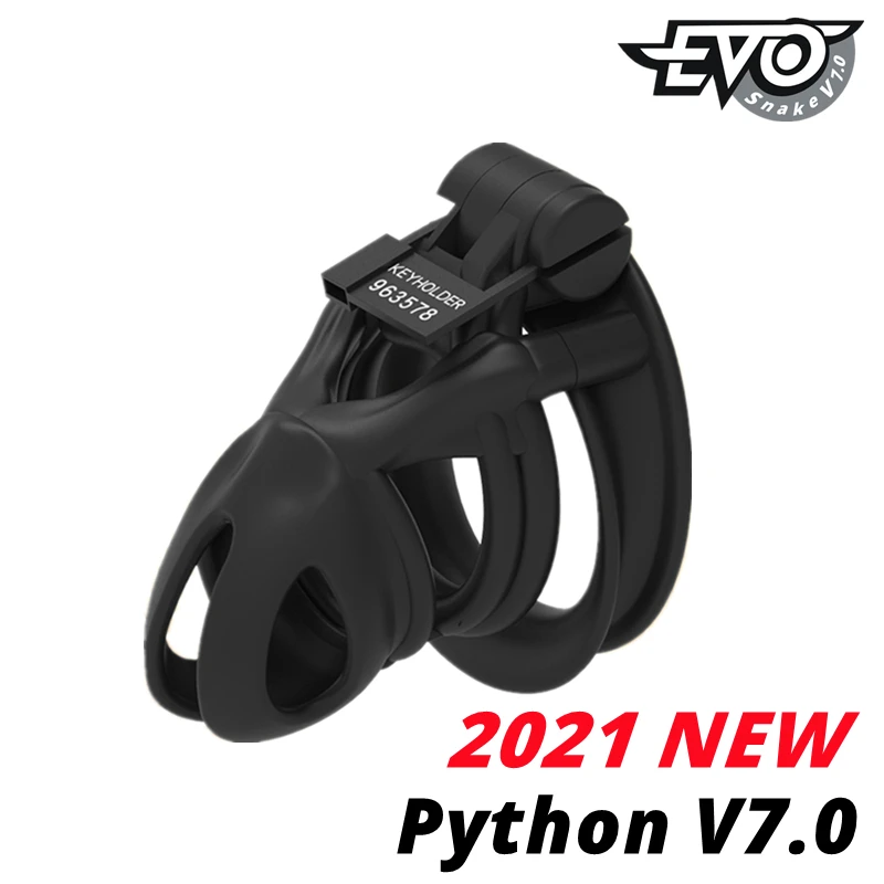 CHASTE BIRD PythonV7.0 Male Chastity Device penis cage Double-ArcCuff Penis Ring Cobra Cock chastity belt for men Adult Sex Toys