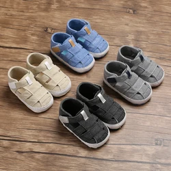 Sandalias cómodas y transpirables para bebés de 0 a 18 meses, con suelas suaves, Color sólido, novedad de 2021