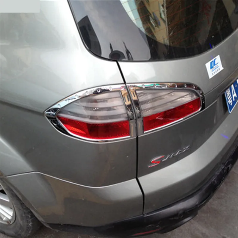 Car Styling Chrome Tail Light Cover Trim For Ford S-MAX First Generation Pre-facelift