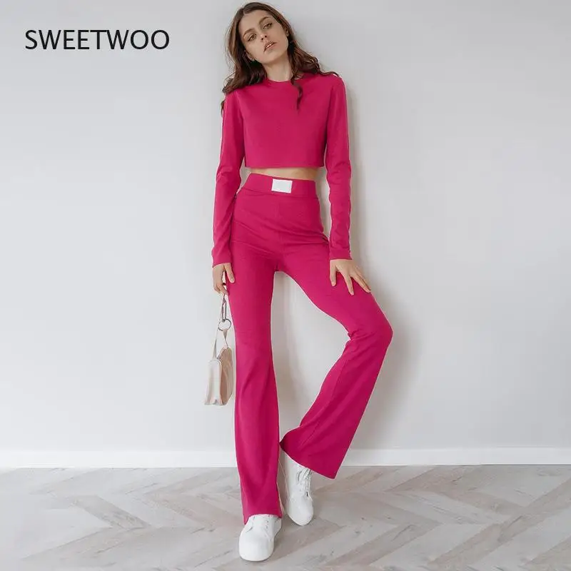 

Casual sports long-sleeved trousers suit 2021 new women's track suit suit sportswear jogging clothing ladies 2-piece set