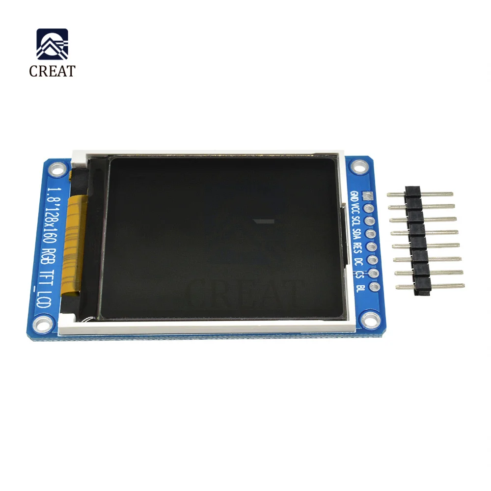 Imagem -03 - Spi Full Color Tft Lcd Display Module Oled Fonte de Alimentação para Arduino Kit Faça Você Mesmo 1.8 1.8 128x160 St7735s 3.3v