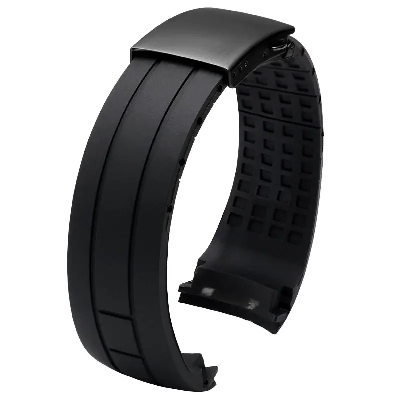 Cinturino in gomma ad arco per Citizen Sky Eagle Mido Helmsman M005 bracciale con cinturino in Silicone blu nero impermeabile con strumenti 22 23mm