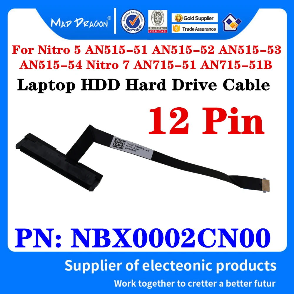 NBX0002CN00 DH53F For Acer Nitro 5 AN515-51 52 53 AN515-54 Nitro 7 AN715-51 AN715-51B Laptop HDD Hard Drive Cable Connector Line