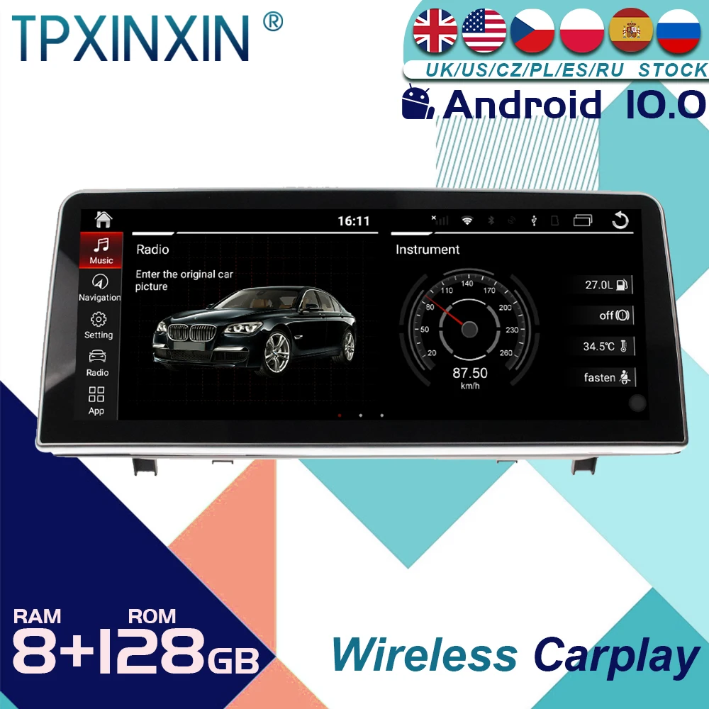 

Автомобильная стереомагнитола для BMW 2 серии 2015-2019 Android 10 с экраном, радио-плеером, Автомобильная GPS-навигация, головное устройство Carplay