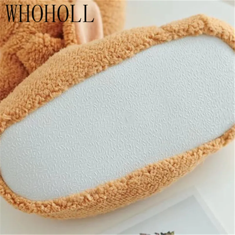 Funny Home Slippers Indoor Floor Shoes Cute Animal Dog Shoes Winter Thick Plush Slippers Shoes Lazy Dog Home Shoes Warm Furry