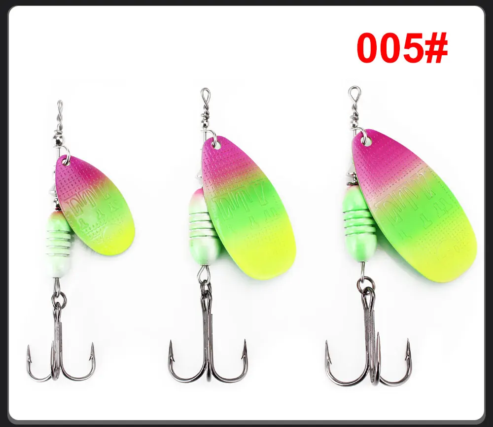FTK Neuer Metall-Angelköder Spinnerbait 5,8g 6,3g 10,2g 16,9g 18,8g Hochwertige Hartköder mit Dreifachhaken Angelzubehör für Hecht – Detail 12