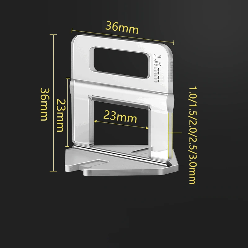 100pcs 1.0/1.5/2.0/2.5/3.0mm Tile Leveling System For Tile Laying Clips Wedges Pliers Alignment Tiles Tools